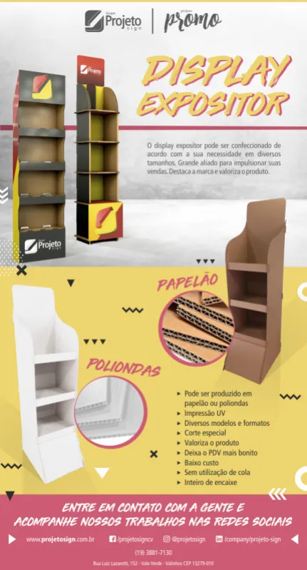 papelão como promocionais